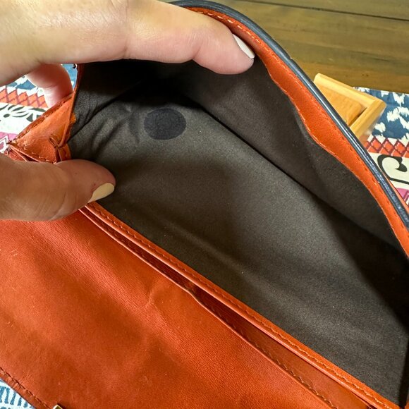 Chloe' Chloe Rare Coral Quilted Elise Continental Turnlock Long Wallet - Picture 7 of 12